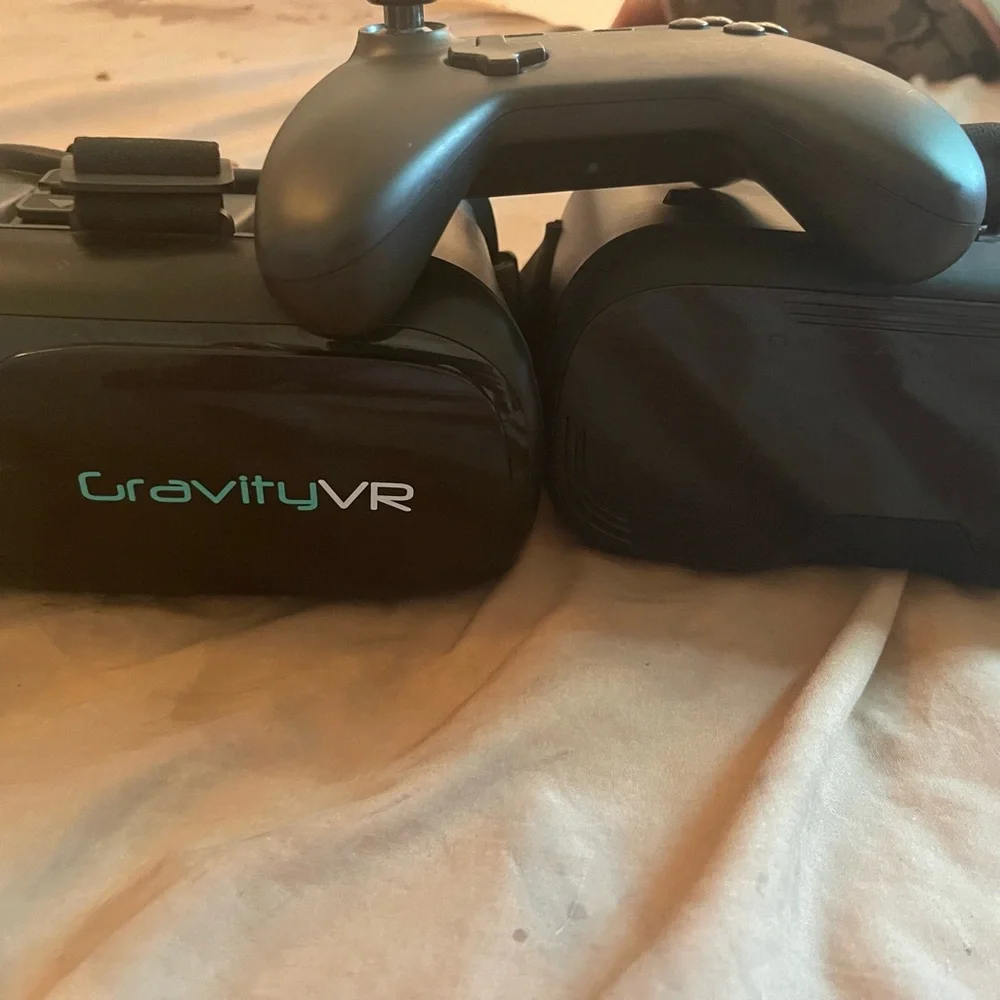 Black VR Headset with Controller